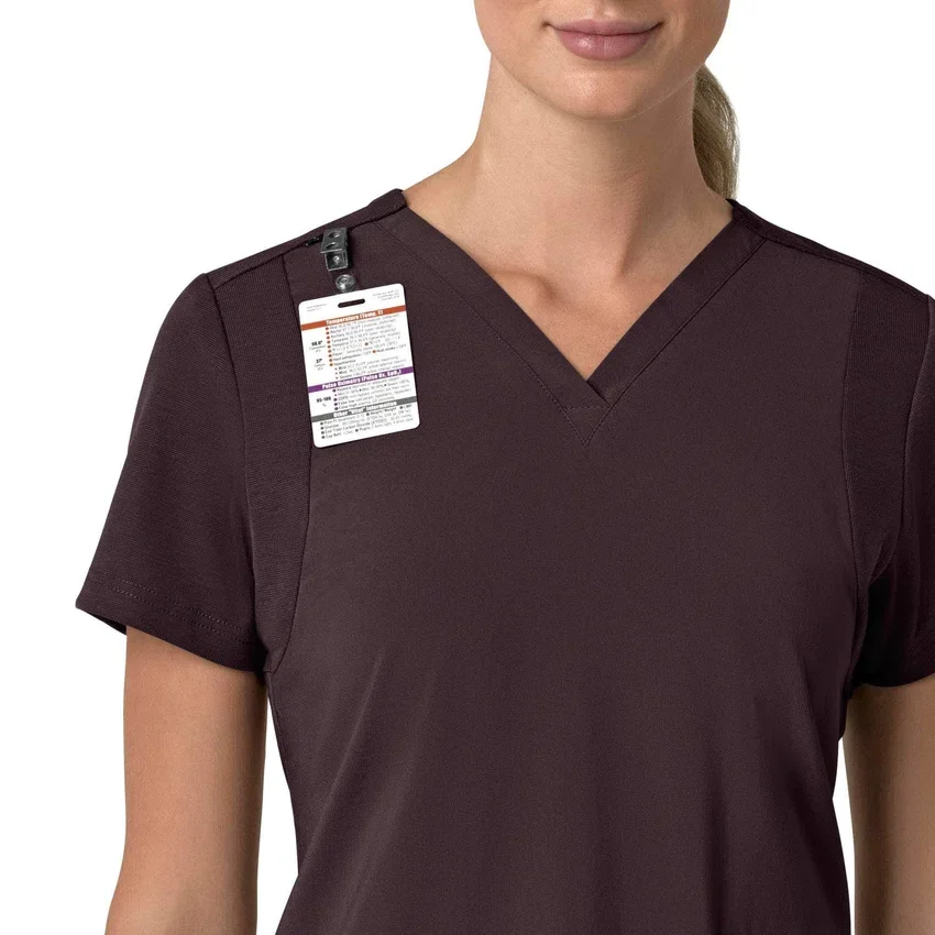 Γυναικείο μπλουζάκι εργασίας Force Cross-Flex με V-Neck και ελαστικά πάνελ