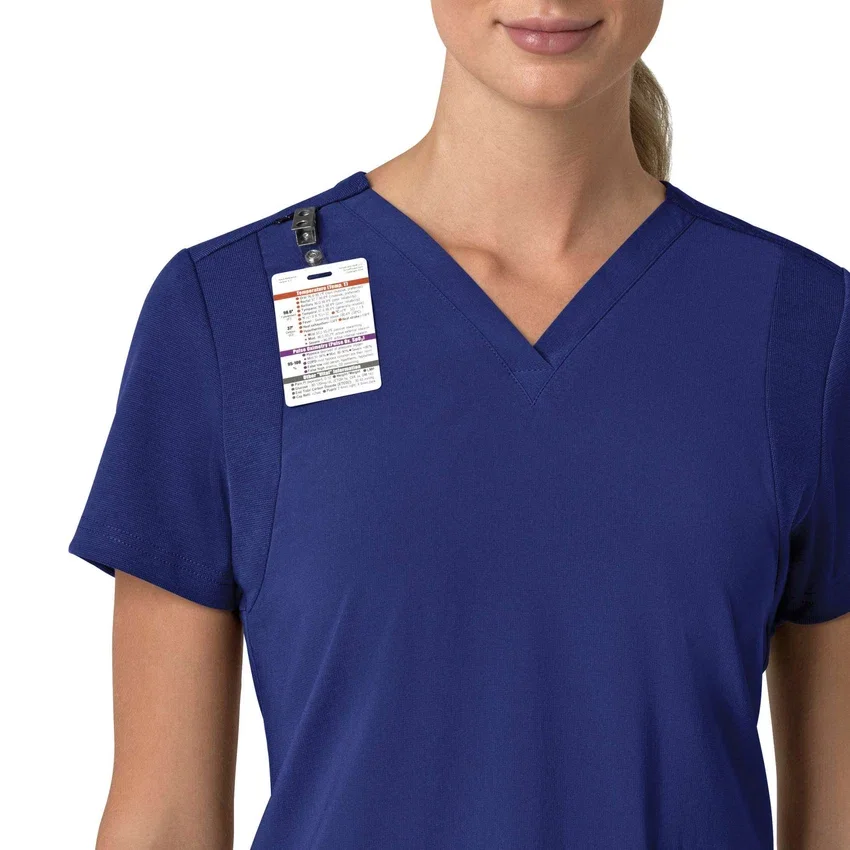 Γυναικείο μπλουζάκι εργασίας Force Cross-Flex με V-Neck και ελαστικά πάνελ