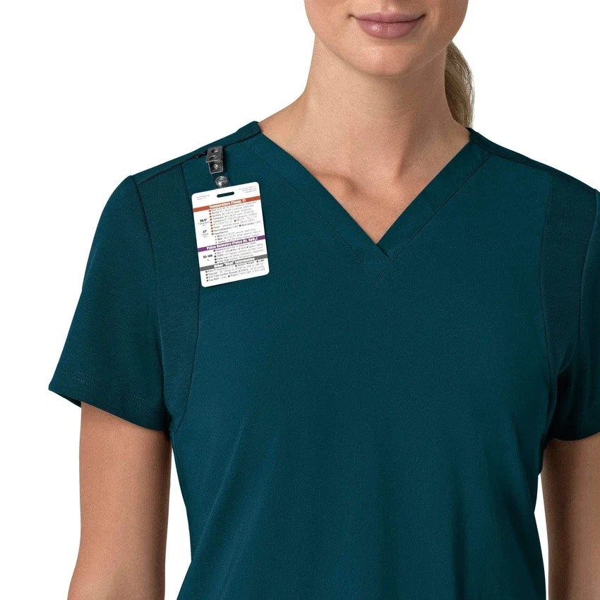 Γυναικείο μπλουζάκι εργασίας Force Cross-Flex με V-Neck και ελαστικά πάνελ