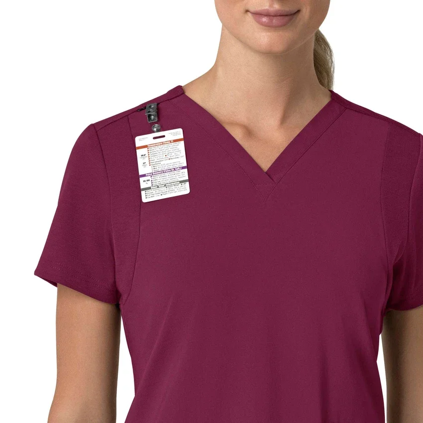 Γυναικείο μπλουζάκι εργασίας Force Cross-Flex με V-Neck και ελαστικά πάνελ
