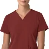 Γυναικείο μπλουζάκι εργασίας Force Cross-Flex με V-Neck και ελαστικά πάνελ