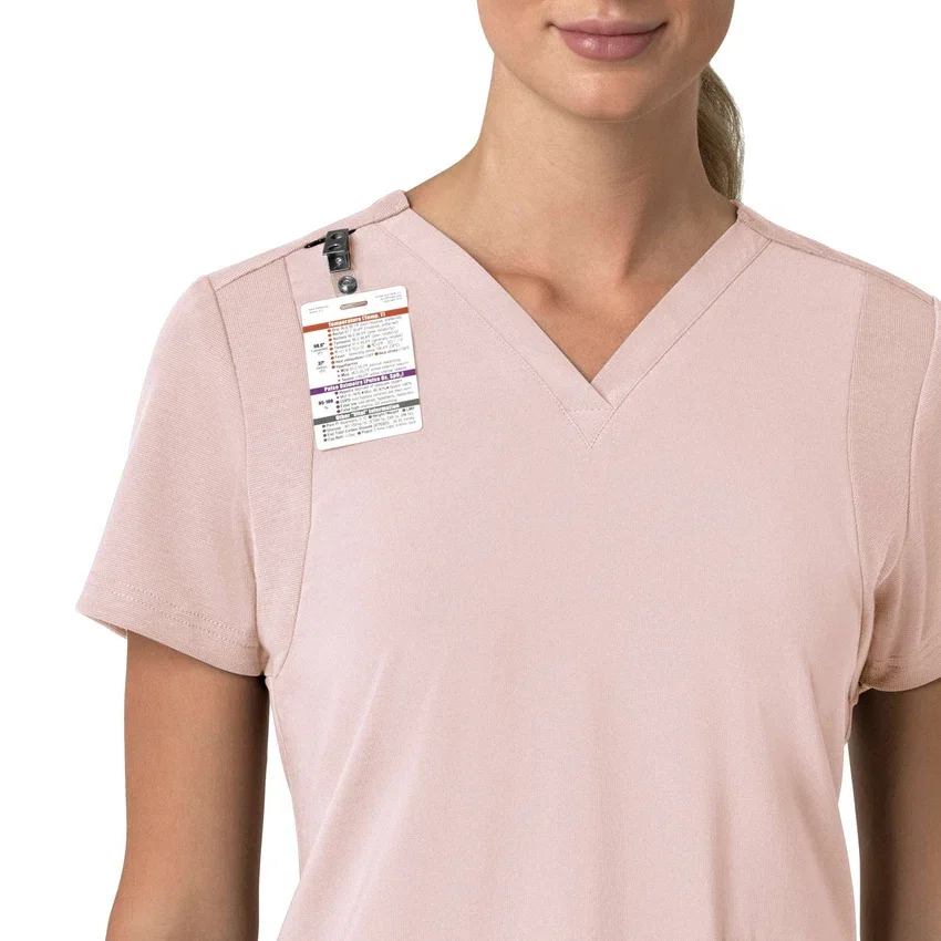 Γυναικείο μπλουζάκι εργασίας Force Cross-Flex με V-Neck και ελαστικά πάνελ