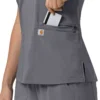 Γυναικείο μπλουζάκι εργασίας Force Cross-Flex με V-Neck και ελαστικά πάνελ