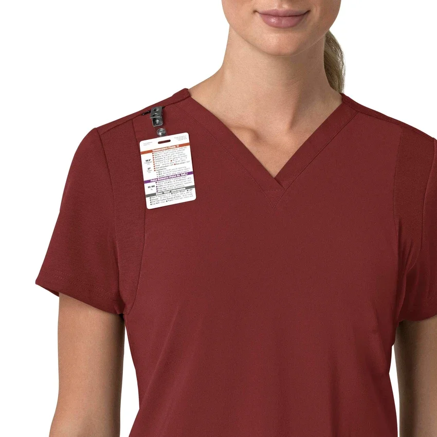 Γυναικείο μπλουζάκι εργασίας Force Cross-Flex με V-Neck και ελαστικά πάνελ