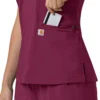 Γυναικείο μπλουζάκι εργασίας Force Cross-Flex με V-Neck και ελαστικά πάνελ