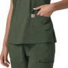 Γυναικείο μπλουζάκι εργασίας Force Cross-Flex με V-Neck και ελαστικά πάνελ