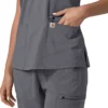 Γυναικείο μπλουζάκι εργασίας Force Cross-Flex με V-Neck και ελαστικά πάνελ