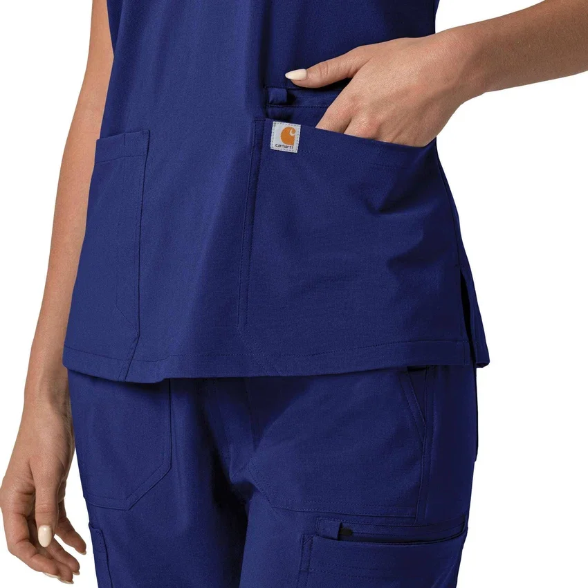 Γυναικείο μπλουζάκι εργασίας Force Cross-Flex με V-Neck και ελαστικά πάνελ