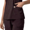 Γυναικείο μπλουζάκι εργασίας Force Cross-Flex με V-Neck και ελαστικά πάνελ