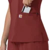 Γυναικείο μπλουζάκι εργασίας Force Cross-Flex με V-Neck και ελαστικά πάνελ