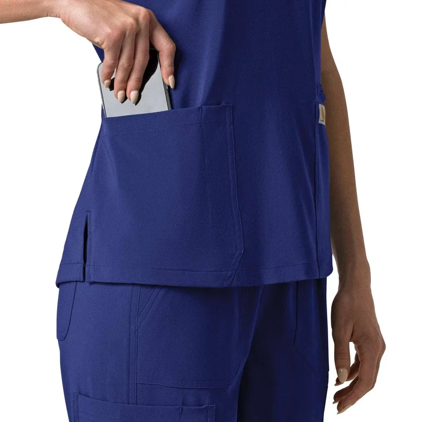 Γυναικείο μπλουζάκι εργασίας Force Cross-Flex με V-Neck και ελαστικά πάνελ
