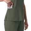 Γυναικείο μπλουζάκι εργασίας Force Cross-Flex με V-Neck και ελαστικά πάνελ