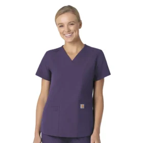 Γυναικείο μπλουζάκι εργασίας Force Essentials με V-neck