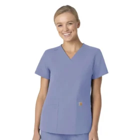 Γυναικείο μπλουζάκι εργασίας Force Essentials με V-neck