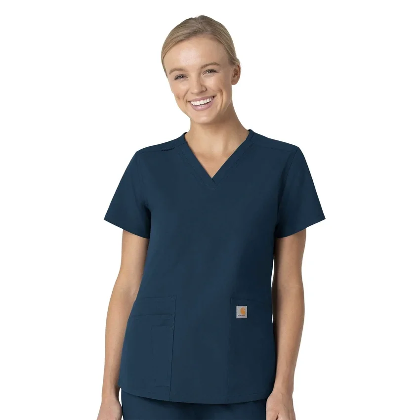 Γυναικείο μπλουζάκι εργασίας Force Essentials με V-neck