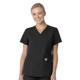Γυναικείο μπλουζάκι εργασίας Force Essentials με V-neck