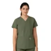 Γυναικείο μπλουζάκι εργασίας Force Essentials με V-neck