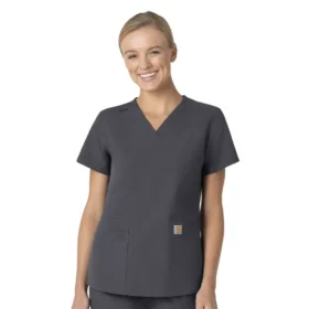 Γυναικείο μπλουζάκι εργασίας Force Essentials με V-neck