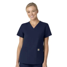 Γυναικείο μπλουζάκι εργασίας Force Essentials με V-neck