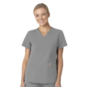 Γυναικείο μπλουζάκι εργασίας Force Essentials με V-neck