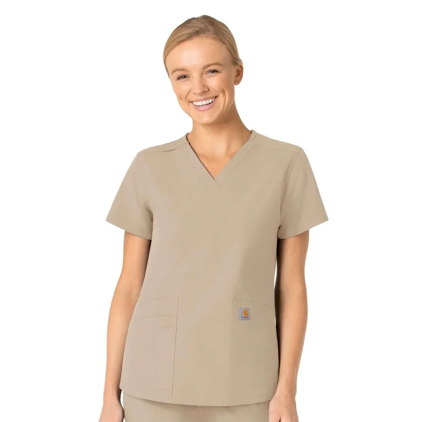 Γυναικείο μπλουζάκι εργασίας Force Essentials με V-neck