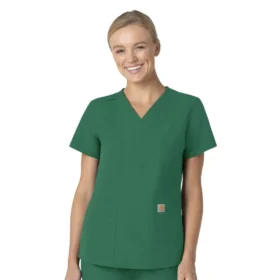 Γυναικείο μπλουζάκι εργασίας Force Essentials με V-neck