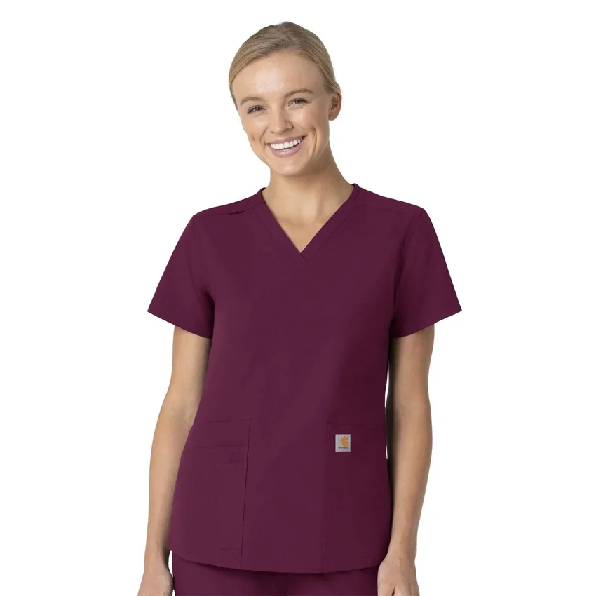 Γυναικείο μπλουζάκι εργασίας Force Essentials με V-neck
