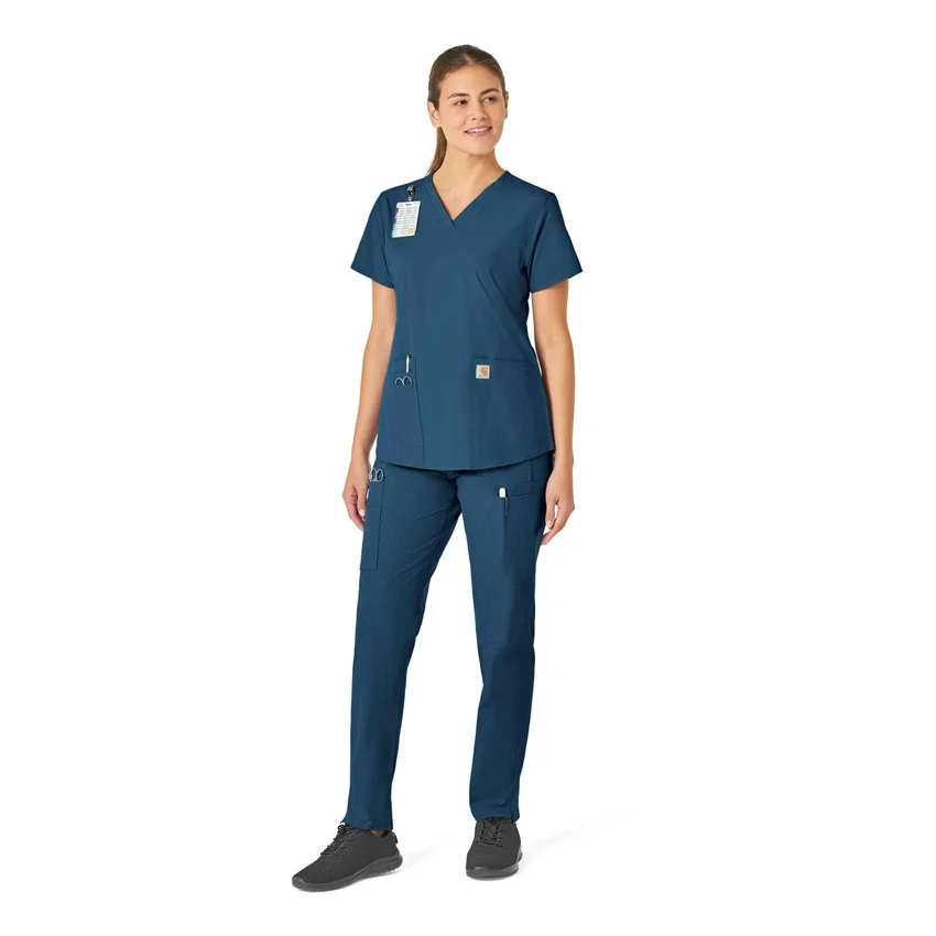 Γυναικείο μπλουζάκι εργασίας Force Essentials με V-neck