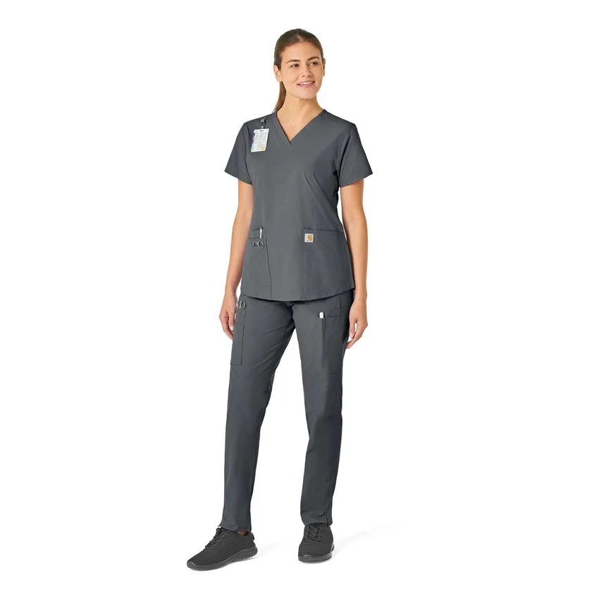 Γυναικείο μπλουζάκι εργασίας Force Essentials με V-neck