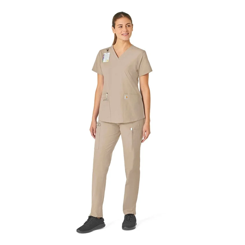 Γυναικείο μπλουζάκι εργασίας Force Essentials με V-neck