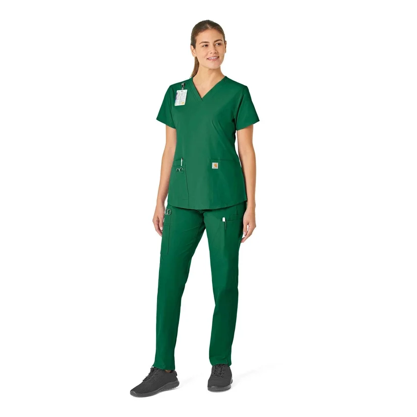 Γυναικείο μπλουζάκι εργασίας Force Essentials με V-neck
