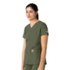 Γυναικείο μπλουζάκι εργασίας Force Essentials με V-neck
