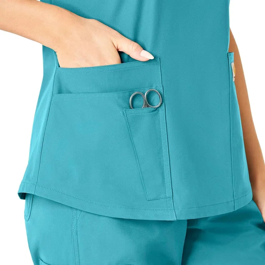 Γυναικείο μπλουζάκι εργασίας Force Essentials με V-neck