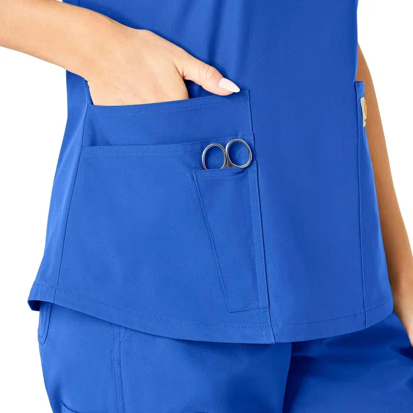 Γυναικείο μπλουζάκι εργασίας Force Essentials με V-neck