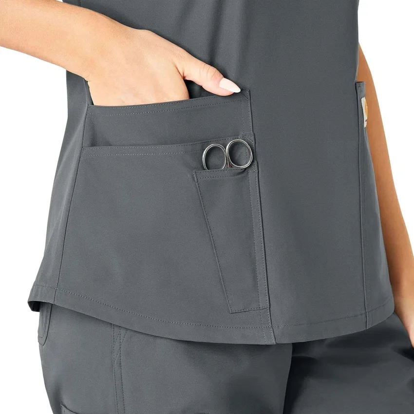 Γυναικείο μπλουζάκι εργασίας Force Essentials με V-neck