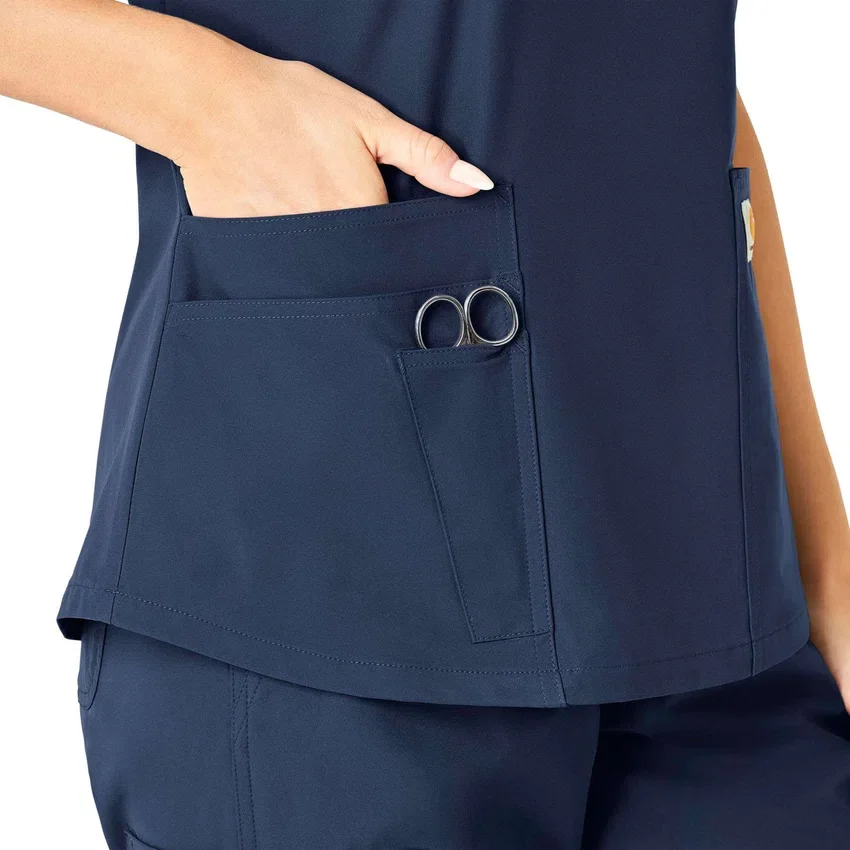 Γυναικείο μπλουζάκι εργασίας Force Essentials με V-neck