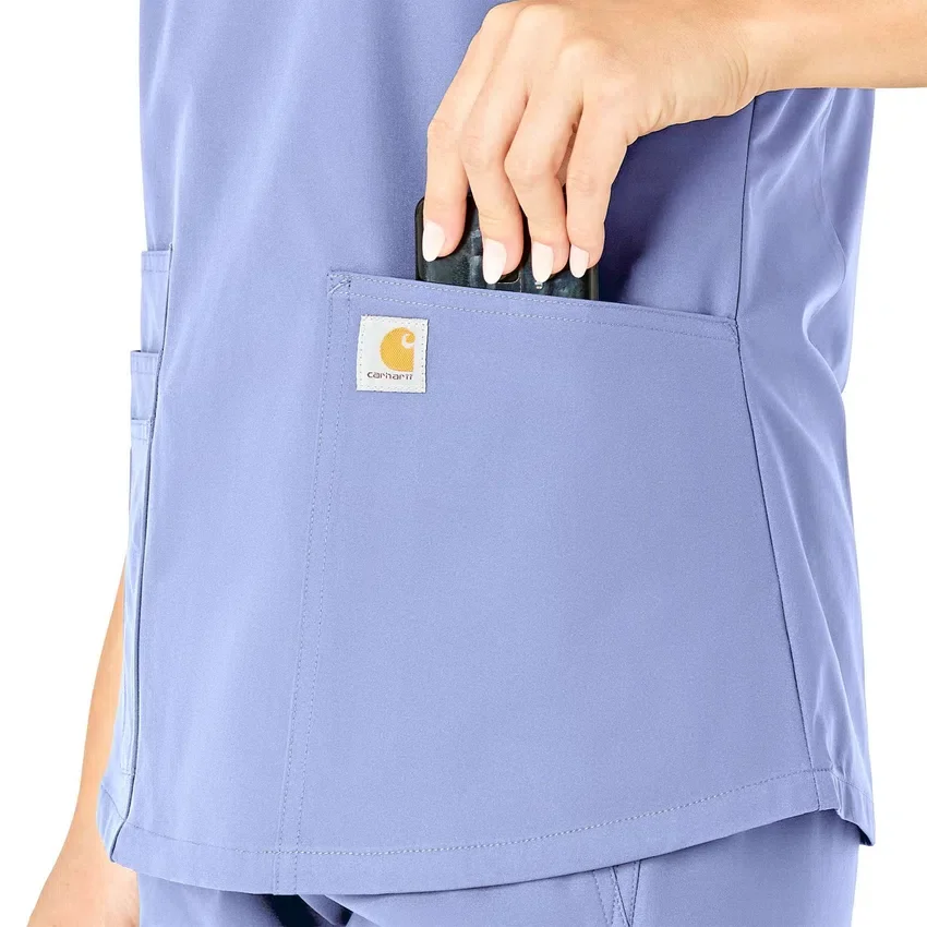 Γυναικείο μπλουζάκι εργασίας Force Essentials με V-neck