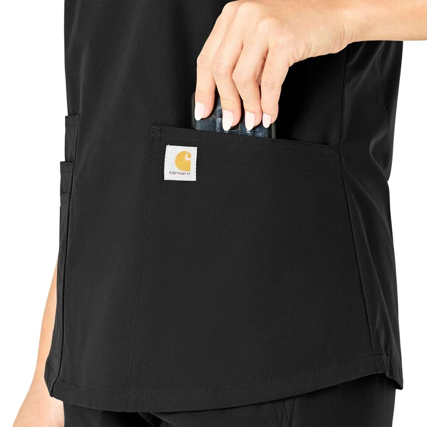 Γυναικείο μπλουζάκι εργασίας Force Essentials με V-neck