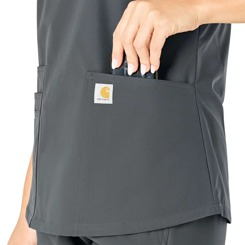 Γυναικείο μπλουζάκι εργασίας Force Essentials με V-neck