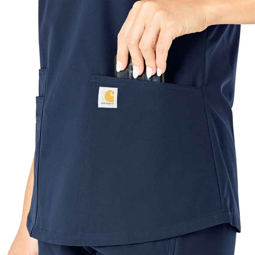 Γυναικείο μπλουζάκι εργασίας Force Essentials με V-neck
