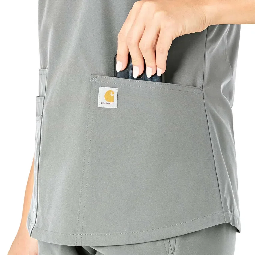 Γυναικείο μπλουζάκι εργασίας Force Essentials με V-neck