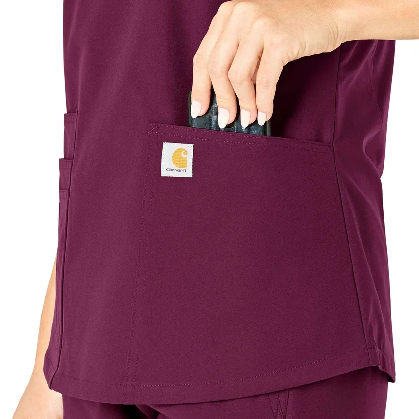 Γυναικείο μπλουζάκι εργασίας Force Essentials με V-neck