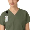 Γυναικείο μπλουζάκι εργασίας Force Essentials με V-neck