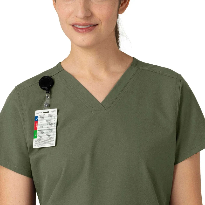 Γυναικείο μπλουζάκι εργασίας Force Essentials με V-neck