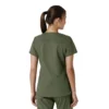 Γυναικείο μπλουζάκι εργασίας Force Essentials με V-neck και πλεκτά πάνελ