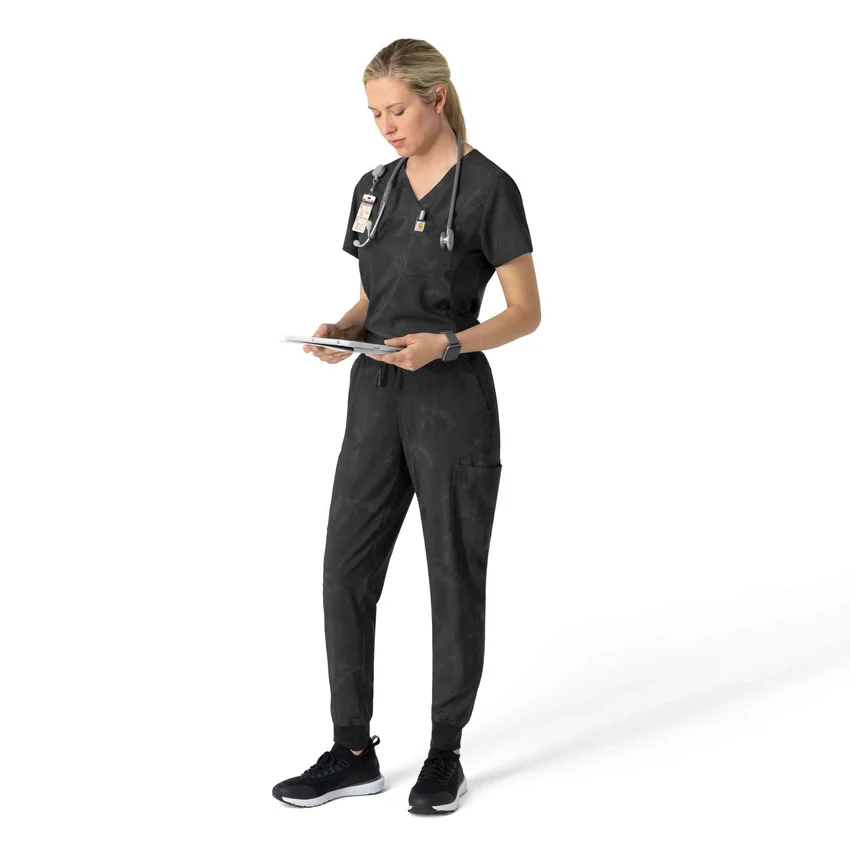 Γυναικείο παντελόνι jogger με τύπωμα και τσέπες τύπου cargo
