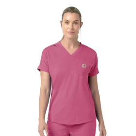 Γυναικείο πλεκτό μπλουζάκι εργασίας Force Cross-Flex με V-neck