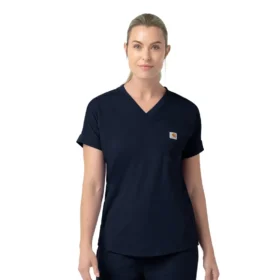 Γυναικείο πλεκτό μπλουζάκι εργασίας Force Cross-Flex με V-neck