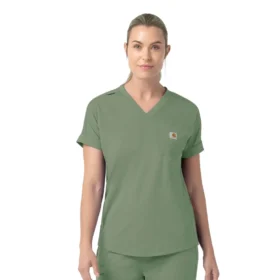 Γυναικείο πλεκτό μπλουζάκι εργασίας Force Cross-Flex με V-neck