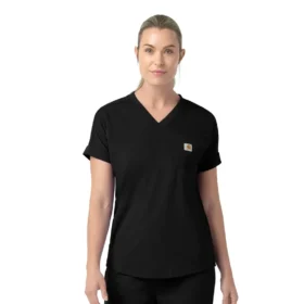 Γυναικείο πλεκτό μπλουζάκι εργασίας Force Cross-Flex με V-neck